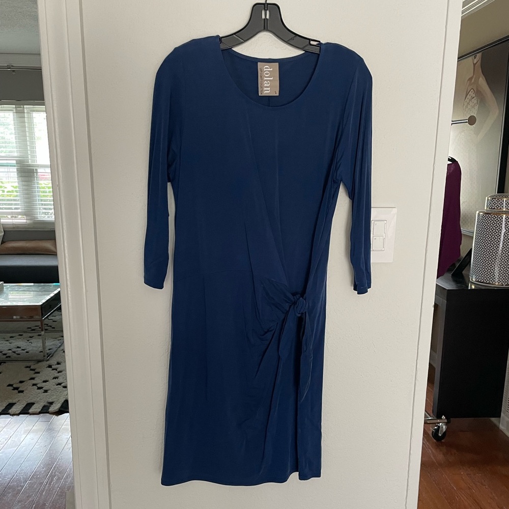 Dolan (Anthropologie) Blue Tie Waist dress, Small
